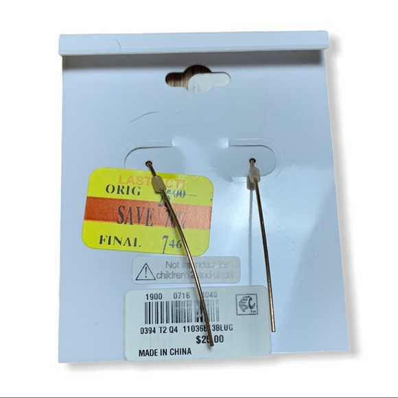 Inspired Life Stone Hanging Earrings Blue Gray - Picture 2 of 2